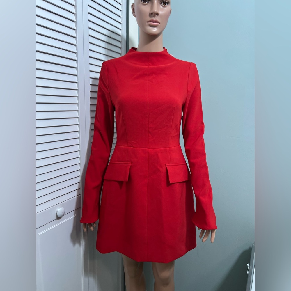 New Commense red Mini Dress New Size M Maine Cap , A Line Dress